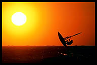 Windsurfer at Sunset