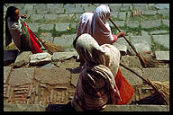 Women Sweeping in Durbar Square