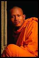 Monk at Angkor Wat Temple