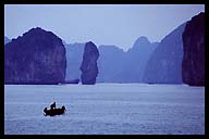 Small Fishing Boat in Halong Bay