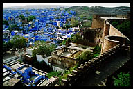 View of the Blue City from the Jodhpur Fort