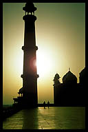 Towers of the Taj Mahal at Sunrise