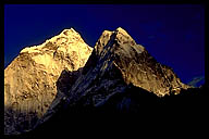 Sunset on Ama Dablam (6856m)