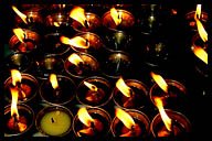 Candels at Bodnath Temple