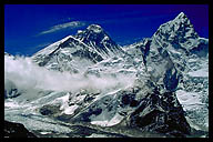 Summit Pyramid of Everest (8850m) from Kala Patar