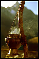 Buring Incense at Machhermo (4470m)