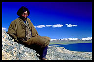 Nomad at Namtso Lake