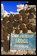 Drying Yak Dung at Dingboche (4410m)