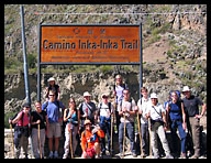 Trekking Group at the Entrance to the Inca Trail