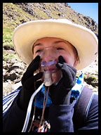 Anya Getting an Oxygen Rush at Dead Woman's Pass