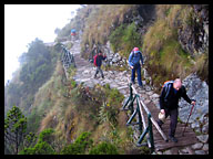 Climbing Runquracay Pass