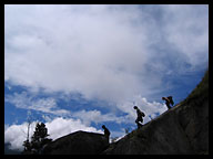 Descending from Huayna Picchu